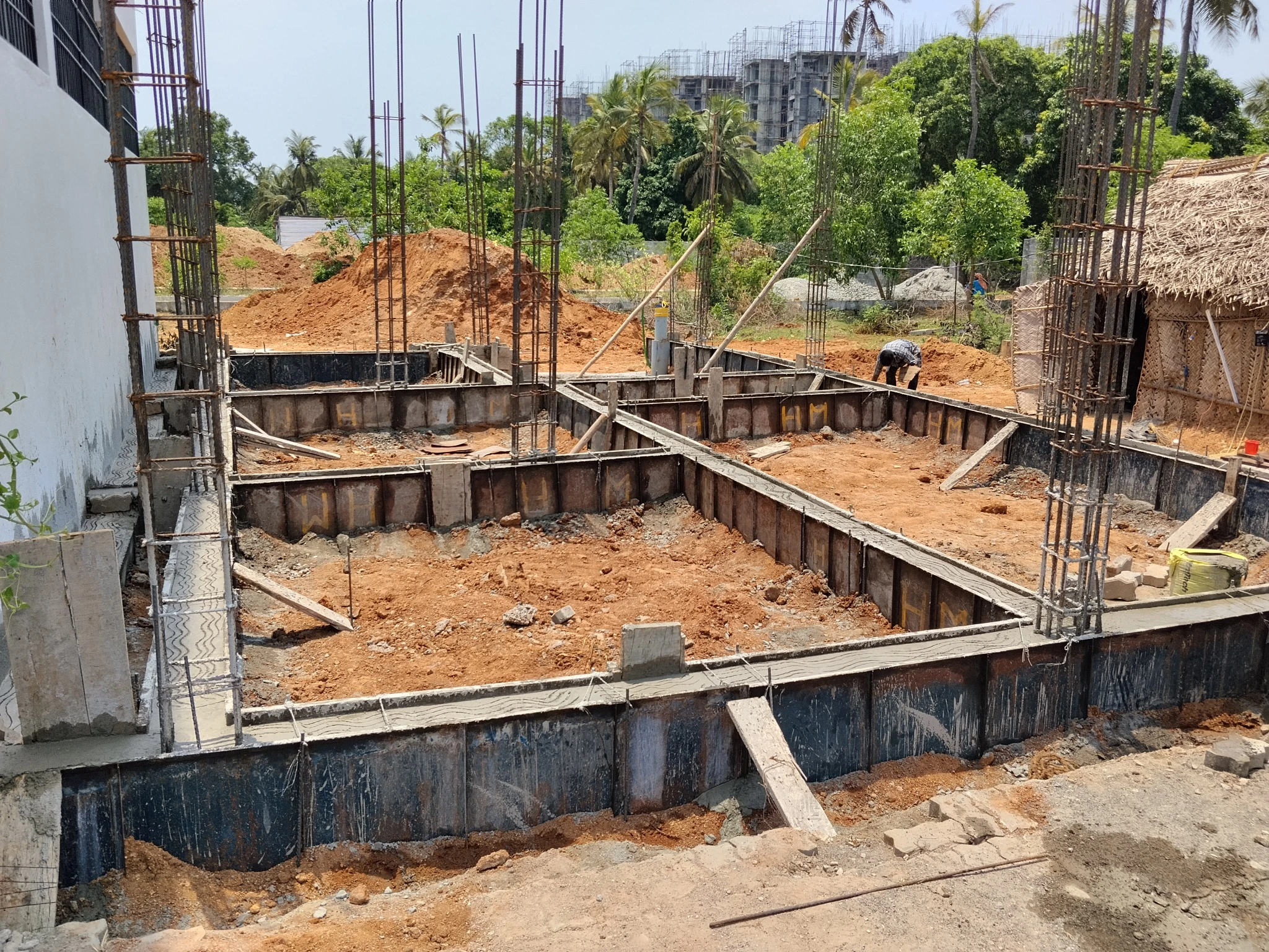 Foundation Formwork Progress